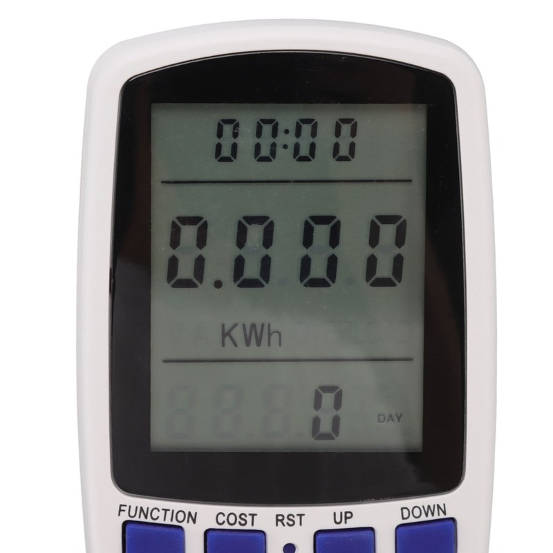 Power Meter Socket LCD Display Overload Protection LED Light Digital