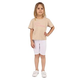 looksy Cycling Shorts for Girls - Classic Solid and Vibrant Colors Elastic Waistband Comfortable and Breathable Cotton Fabric Available in Sizes 3-13 Years, 19 Colors, White, 152