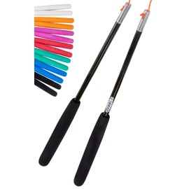 Juggling Dream Super rGlass Fibre Diabolo Control Sticks with String – Choice of Colours, Black