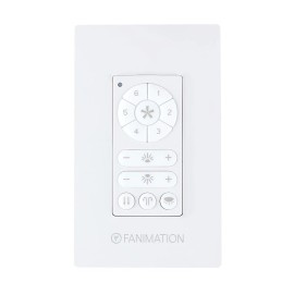 Fanimation Ceiling Fan Wall Control, DC Motor Fan, Up/Down Light, White - TW407