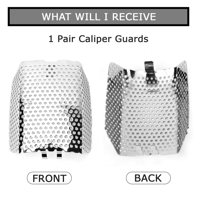PSLER Caliper Brake Covers for Touring - Front Caliper Screen