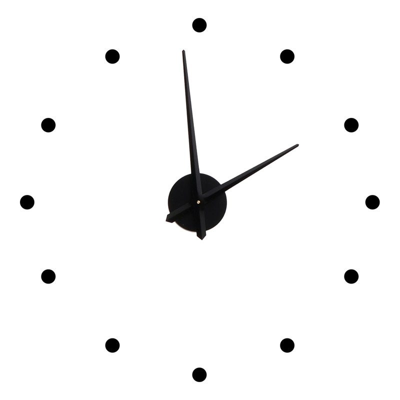 Innovative DIY Wall Clock Stylish Mirror Surface Sticker Clock Modern