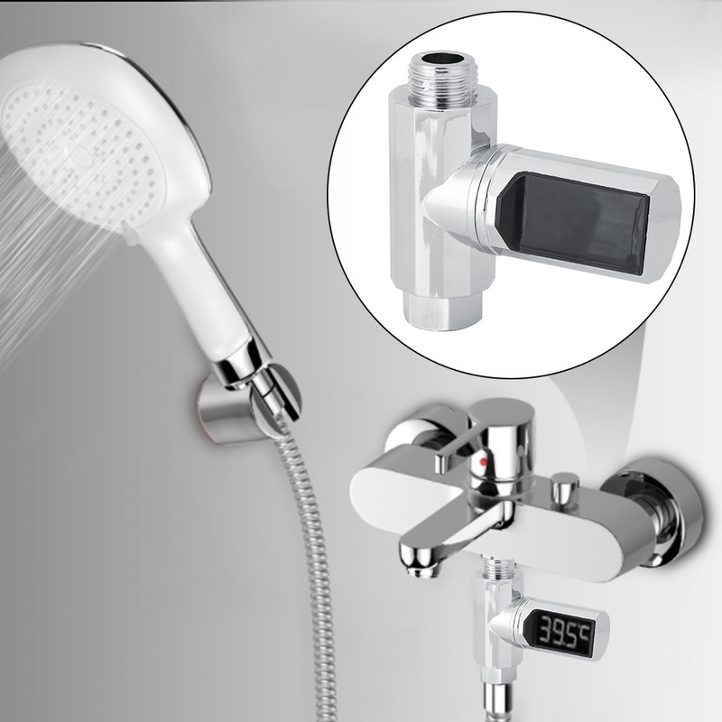 Waterproof LED Water Thermometer Visible Gauge Sensor 360 Degree Rotation