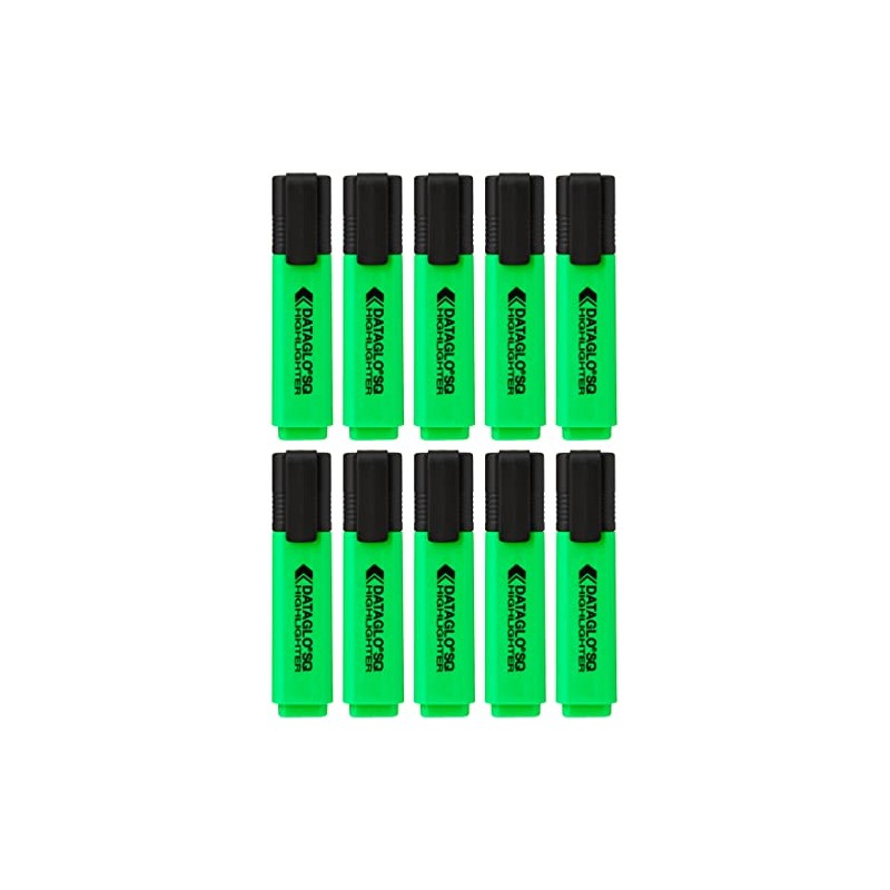 Hainenko Value Flat Barrel Chisel Tip Highlighter - Green