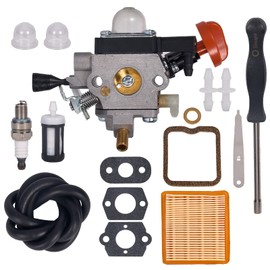 FS91 FS91R Carburetor for Stihl 4180-120-0615 FS91 R FS111 FS89 HT102 HT103 FC91 FC96 KM91 KM111 FC111 Brushcutter Trimmer with 4180-007-1005 Valve Clearance Setting 41801410300Air Filter Kit