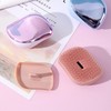 Compact Anti-static Detangling Shine Cushion Hairbrush Blue 2ea