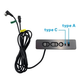 RMT Recliner Lift Chair 5 Button 5 Male Pin 2 Female Pin Switch with USB A C Ports