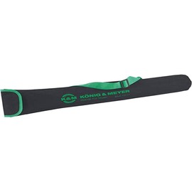 K&M König & Meyer 10711.000.00 Music Stand Carrying Case | Long | Strong Waterproof - Adjustable Nylon Shoulder Strap - Velcro Flap Fastener- Professional Grade - German Made - Black