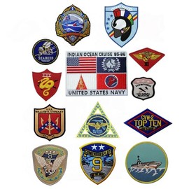 PHOENIX IKKI US Army US Navy US Air Force Navy US Military MAVERICK TOP GUN Embroidered Tactical Patch, Patch, Medal, Armband, Emblem, Appliqué, Flight Jacket, 13-Piece Set