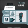 PICSIL Falcon Gloves + Wristbands + Bag, Carbon Fibre Material,