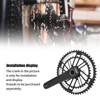 MEIJUN Double Disc Bike Crankset Chainring Road Bicycle Crank Chainring