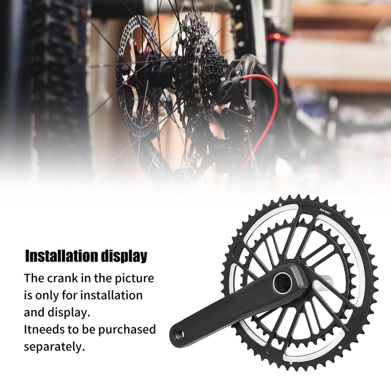 MEIJUN Double Disc Bike Crankset Chainring Road Bicycle Crank Chainring