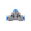 sourcing map Push to Connect Fittings T Type Tee Tube