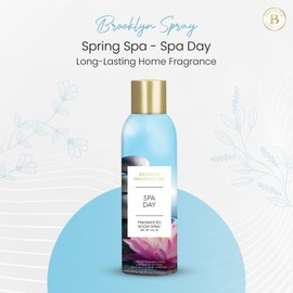 Brooklyn Fragrance Co. Spring Spa Room Spray – Premium Spa Day Air Freshener -Long lasting home Fragrance Spray for Bathroom, office & small spaces- 6 Fl oz.