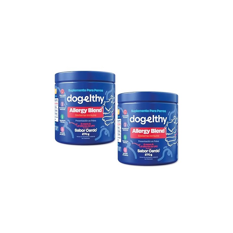 Dogelthy Allergy Blend Suplemento Natural contra Las Alergias para Perro