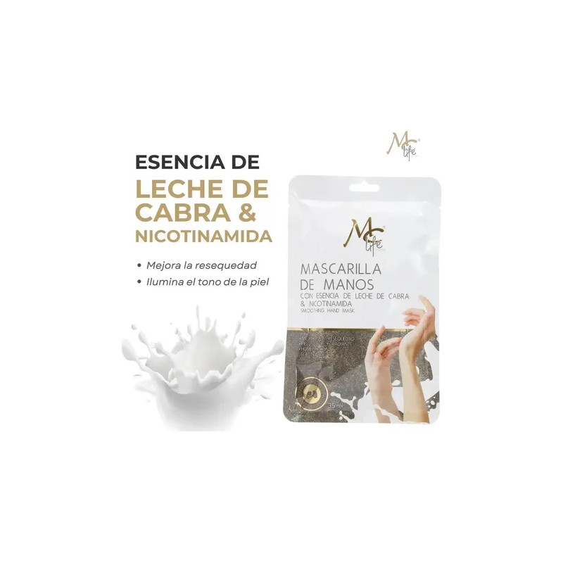 5pzs, Exfoliante Manos Esencia Leche, Hidratación. Mc Life Mascarilla