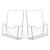 NIUBEE - Soporte acrílico para folletos (2,5 pulgadas) de ancho