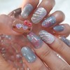 Summer Sunguri Cat Handmade Nail Tips - Stiletto / 썸머