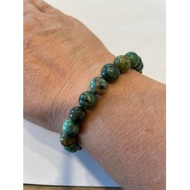 PIERRETOILES - Expression African Turquoise Bracelet - 19cm - Turquoise, Turquoise