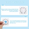 PATIKIL 60-Minute Visual Countdown Timer, 2 Pcs Mechanical Wind Up