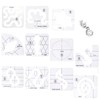 11 Pieces Quilting Template Set with Low Shank Ruler Foot