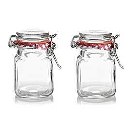 2 x Mini Kilner Preserve Jars With Clip Seal Spice Jars 70ML