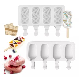 generic Molde De Helado Casero Molde Silicona P Helados 4 Cavidades