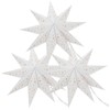 Lurrose Paper Star Lantern, 3 Pack 9 Pointed Star Lampshade