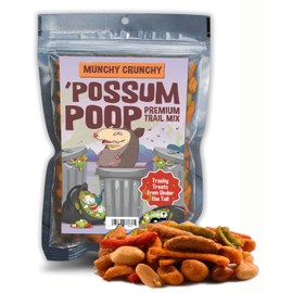 Possum Poop Premium Trail Mix- Funny Gag Gift for Men and Women - Weird Shower Gift, Fun Stocking Stuffers, Adult Gift Baskets, Trail Mix Blend, Nut Mix