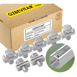 GZBEVITAR Strut Channel Nut and Bolt - 1/2" x 15/16" for 1-5/8" Strut Channel. Strut Nut 1/2"-13 with Thickened Galvanized Plating (16 Pack)