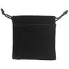SSWBasics Black Velvet Drawstring Pouches - Case of 60