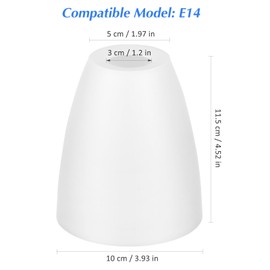 Luxshiny 2 Pieces Lampshade Cover, Plastic Pendant Light Cover, Lampshade, Replacement Shade for Bedroom, Table, Living Room