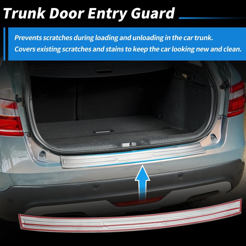 ACROPIX Rear Bumper Protector for Toyota Highlander 2015-2019 Scratch Resistant