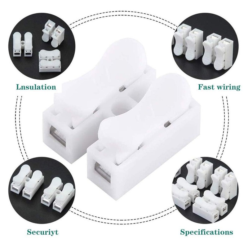 ieron 100pcs Spring Wire Connectors CH2 Cable Connectors Electrical Wiring