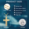 YL Cross Necklace for Men 316L Stainless Steel Medium Jesus