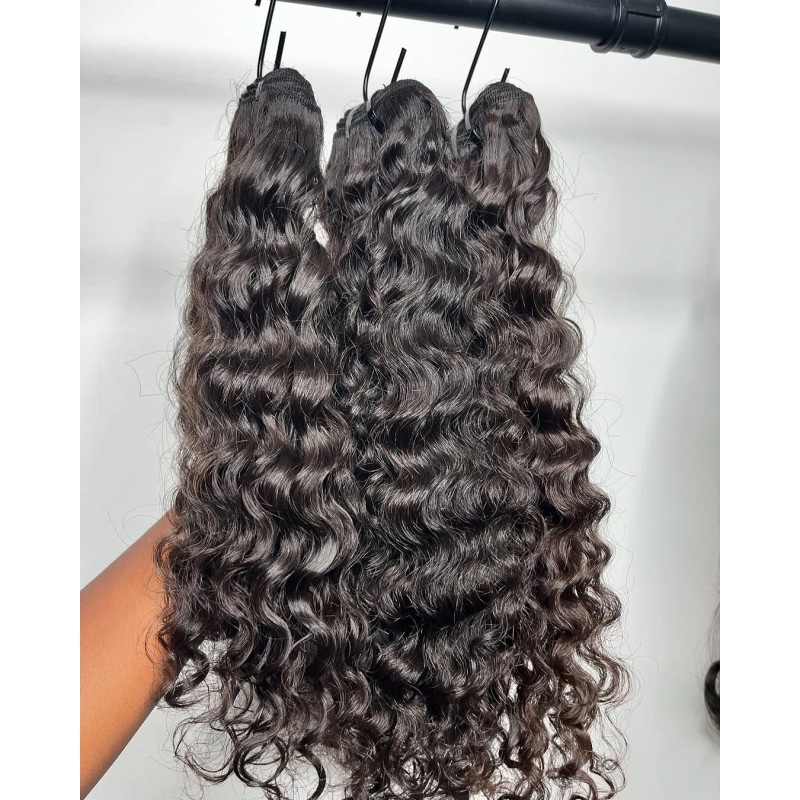 Raw Cambodian Human Hair Bundles 100% Unprocessed 10-30 Inch Straight/Deep