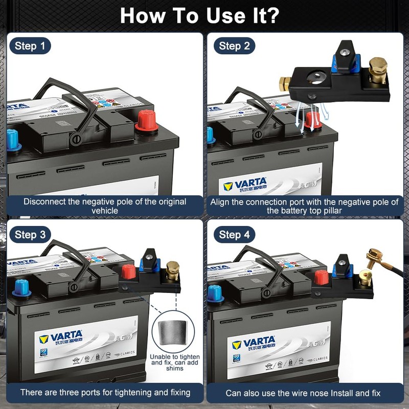 Battery Disconnect Switch, zxbaers Heavy Duty Battery Cut Off Switch