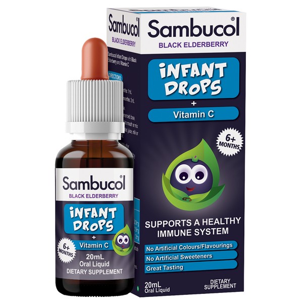 Sambucol Infant Drops Black Elderberry + Vitamin C 20ml