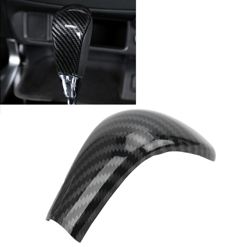 Carbon Fiber Style Gear Shift Knob Cover Fit for Nissan