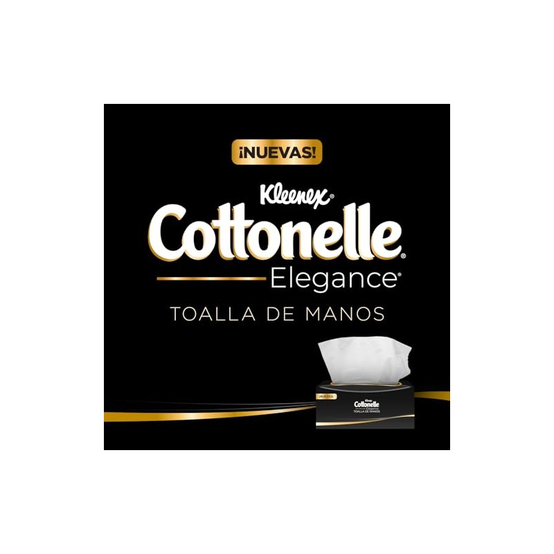 Kleenex Cottonelle, Toalla para Manos Elegance, Paquete con 200 hojas