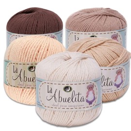 La Abuelita - Omega Brand - 100% Cotton Yarn - Lightweight Yarn for Knitting, Crocheting, and Crafts -