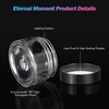 Eternal Moment 50 Pack 1 OZ Plastic Jars Round Clear