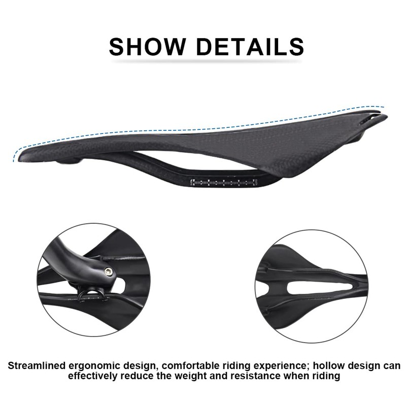 Road Bike Carbon Saddle, RXL SL Mountain Bike Saddle 270-141mm