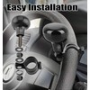 Vaygway Universal Fit Vehicle Steering Wheel Suicide Spinner Knob- Black