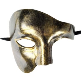 Gyorwst Carnival Half Face Phantom Mask Antique Phantom of the Opera Ball Nightclub Club Mask
