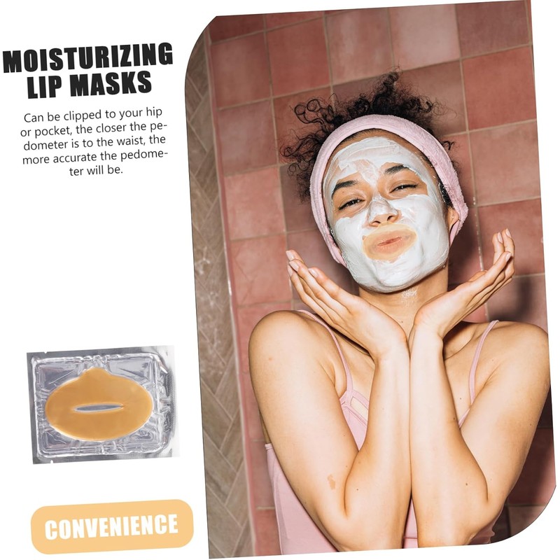 Baluue 25Piezas Máscaras Labiales Exfoliantes de Almohadillas Hidratantes el Cuidado