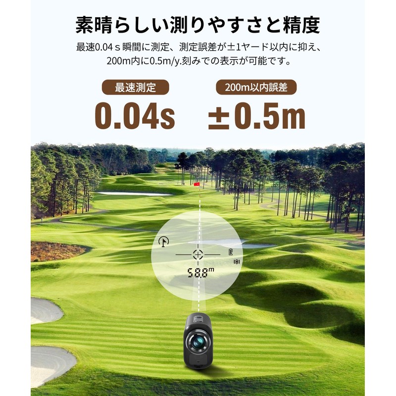 SILLAID Mini VM1 Golf Laser Distance Meter, 3-Point Distance Measure,