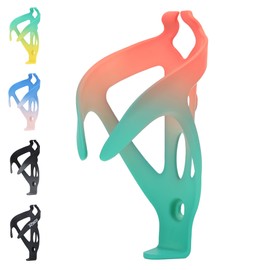 ROGTYO Bicycle Bottle Holder, Universal Bicycle Bottle Holder for Bicycles, Lightweight Water Bottle Holder, Drink Holder for MTB and Road Bikes (Orange + Green)