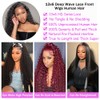 32 Inch Deep Wave Lace Front Wigs Human Hair 13x6