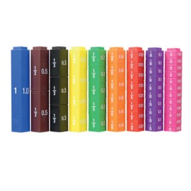 EAI Education FracStacks® Fraction/Decimal Cubes - Set of 51